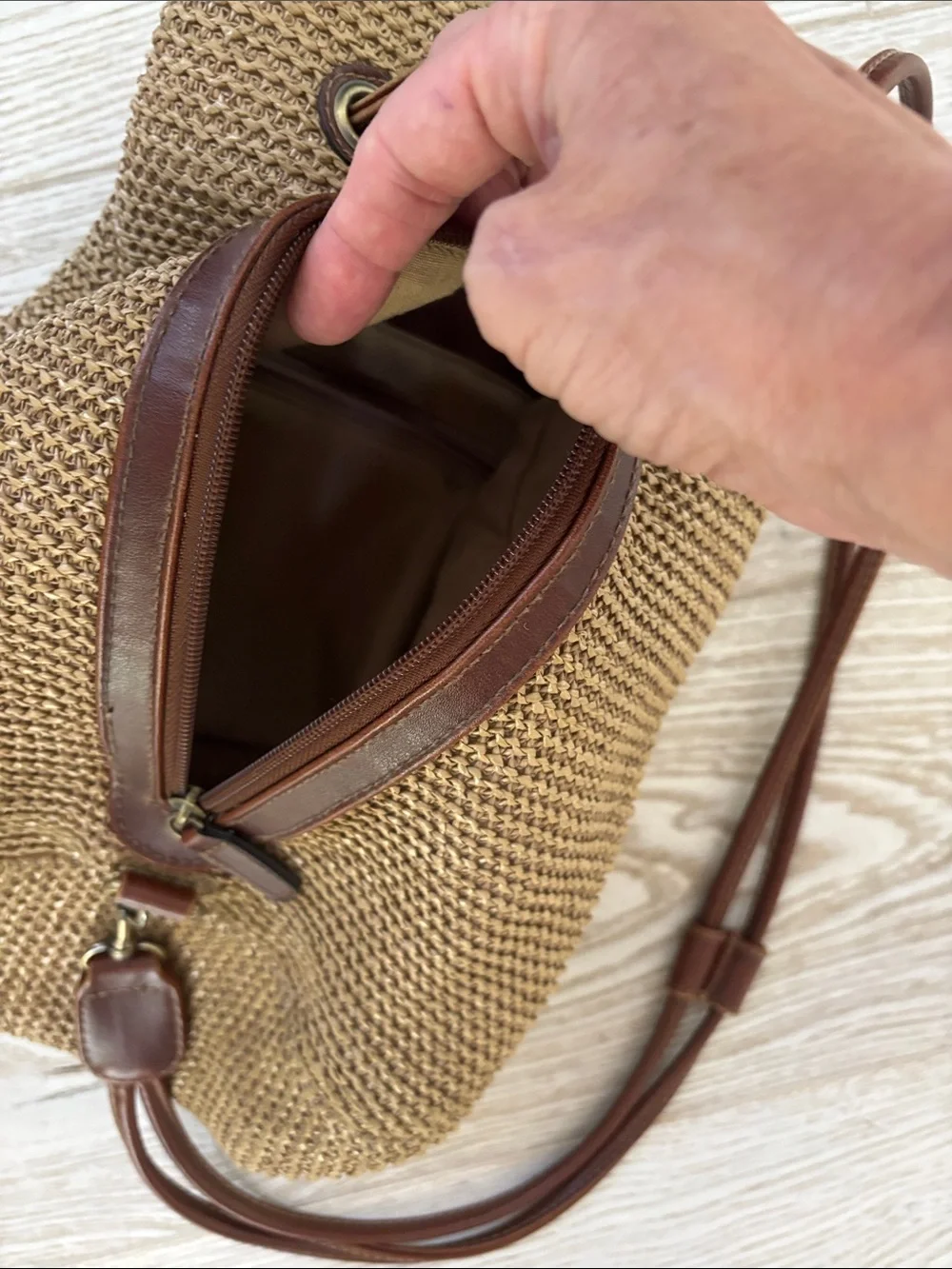 Strada woven backpack.